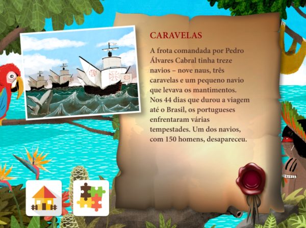 Descobrimento do Brasil - Jogo de quebra-cabeça - Imagem 3